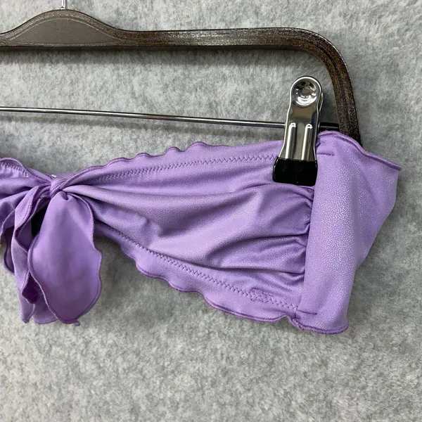 Victorias Secret Purple Small Bandeau Knotted Swim Beach Bikini Top Swimsuit - Image 2