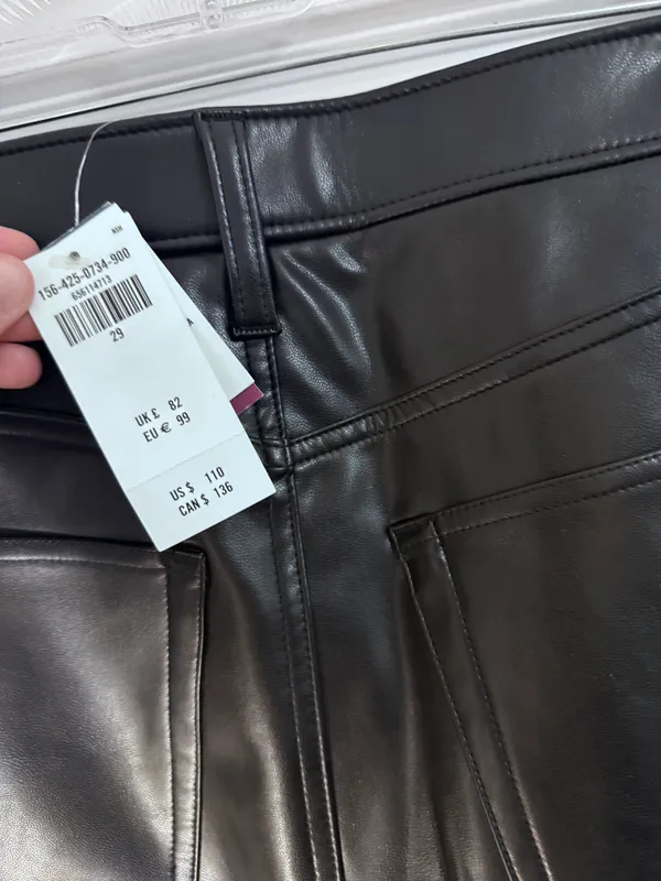 Abercrombie Curve Love Vegan Leather Pants - Image 3