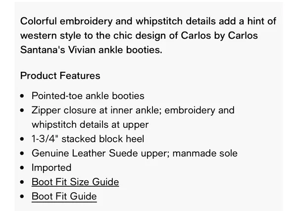 Carlos Santana Embroidered Western Booties - Image 6