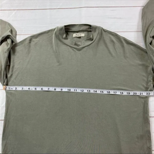 Madewell Tatiana Mock Neck Long Sleeve Top Size Medium - Image 8
