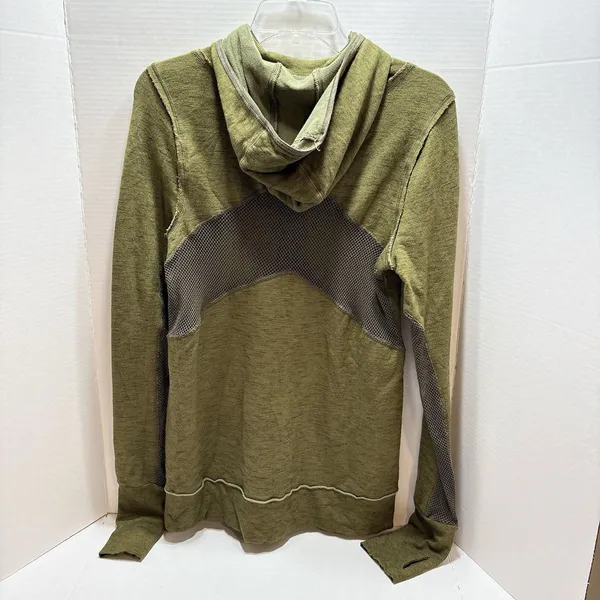 Free People Movement Markle Hoodie Women’s Large Olive Green Athleisure Grunge - Image 4