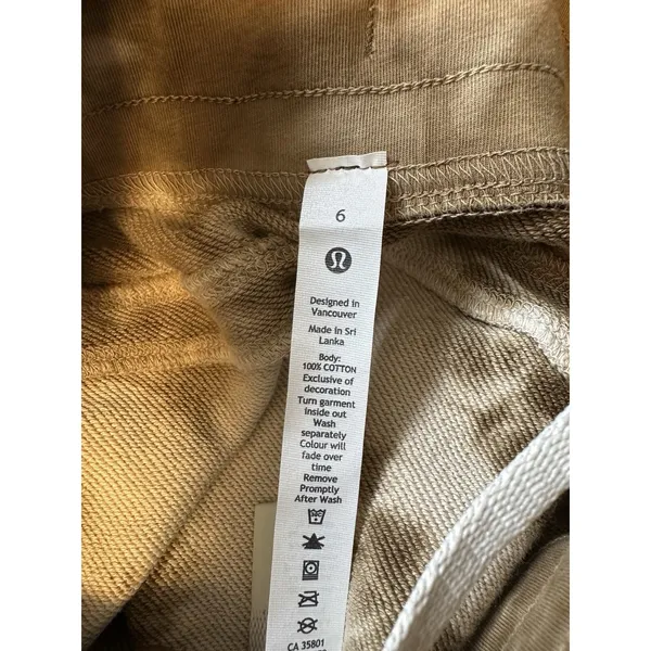 Lululemon Pants Womens 6‎ Warm Down Jogger Earth Dye Earth Dye Sand Athleisure - Image 5