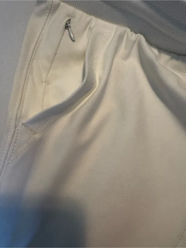 Ladies White Athletic Sweatpants - Classic Comfort - Image 2