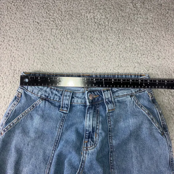 Wild Fable High Rise Cargo Jeans 6 28X30 Blue Streetwear Wide Leg Utility - Image 16