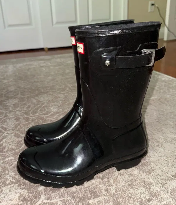 Hunter Rain Boots Black Original Gloss - Image 3