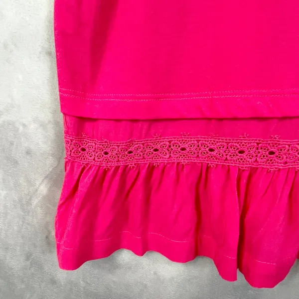 Anthro Tiny Women Sleeveless Top Medium Eyelet Ruffle Coquette‎ Balletcore Y2K - Image 6