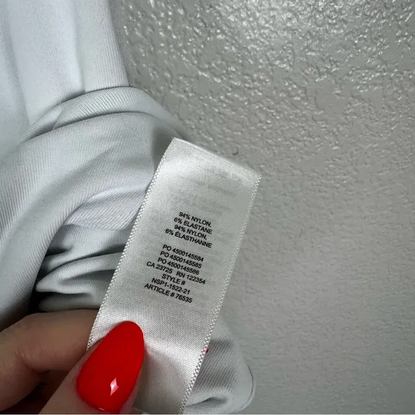 Aritzia Babaton Contour Muscle Bodysuit in White Size XS - Image 5