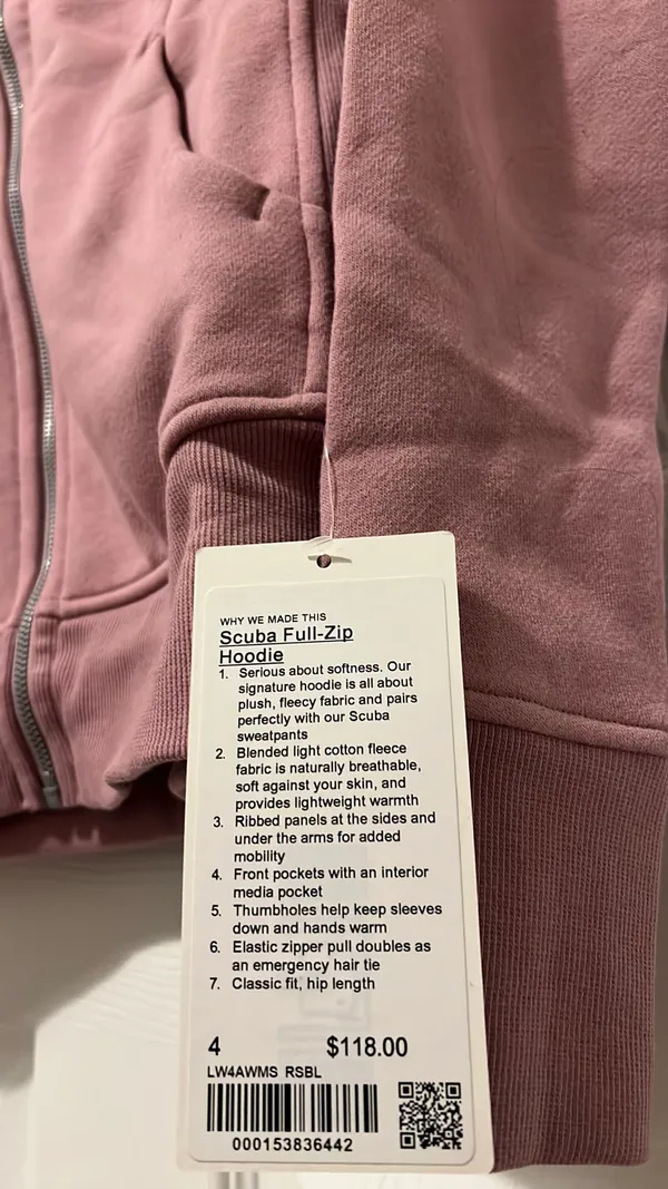 Lululemon Full-Zip Scuba Hoodie - Image 3