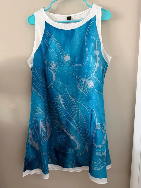 🐙👗 Women’s Boho Octopus Print Tank Dress – NEW! 👗🐙 - Image 5