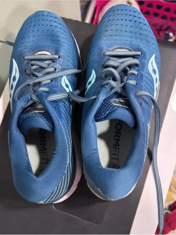 Saucony Teal-Blue Women's Running Sneakers - Image 4