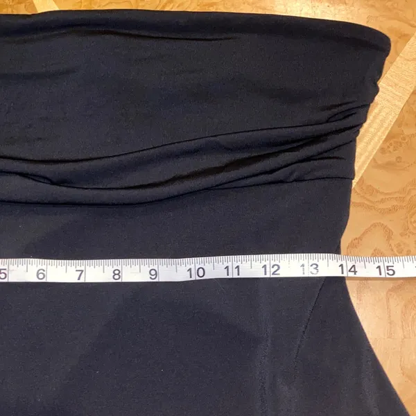 NWT!! Just Polly New York Sexy Strapless Black Mini Dress Size Large Y2K - Image 5