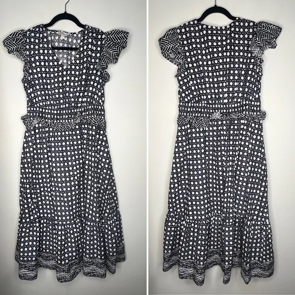 Crown & Ivy Printed Midi Dress Size Petite Medium - Image 2