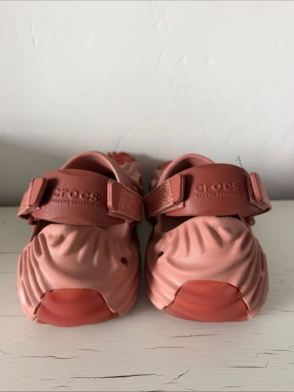 Salehe Bembury x Crocs Pollex Clog Kuwata M4 W6 Pink Orange Strap Slip On - Image 4