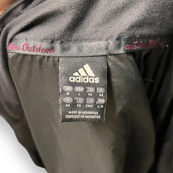 Adidas Womens Windbreaker Weatherproof Jacket Fleece Lined Large - Image 4