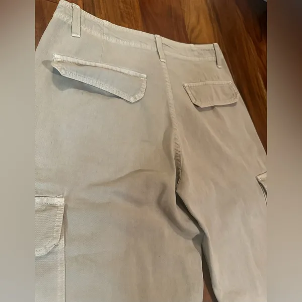 Zara Women's Beige Flat Front Cargo Pants - Image 15