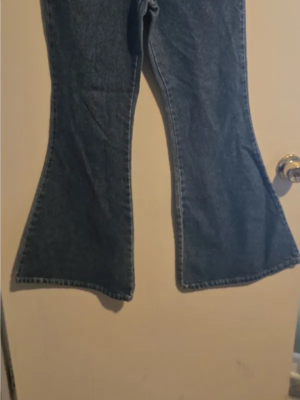 Rave 4 Real Deep Blue Flare Jeans Size 6 - Image 6