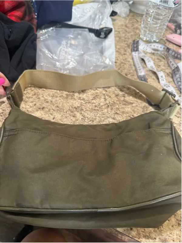 Women's Axcess Shoulder Bag One Size Olive Beige - Image 13