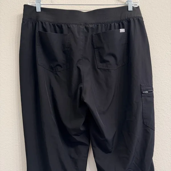 FIGS Black FREEx Lined Zamora High Waisted Womens‎ XL Tall Jogger Scrubs - Image 4