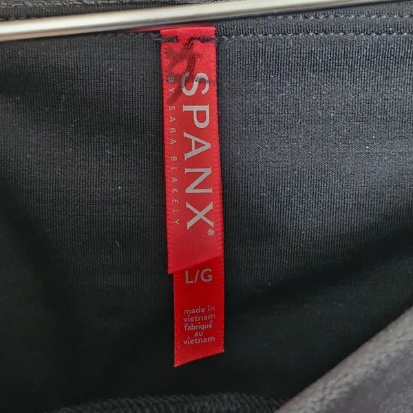 SPANX Faux Leather Leggings Size L Black Tummy Shaping‎ - Image 4