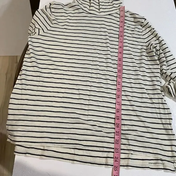 Madewell Striped Turtleneck Long Sleeve Top Size XL - Image 6