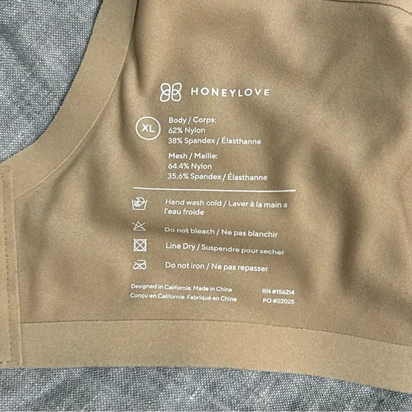 Honeylove CrossOver Bra in Sand Size XL - Image 10