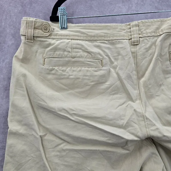 Old Navy Tan Khaki Low Waist Cotton Bottoms‎ Pants Shorts Plus 20 - Image 5