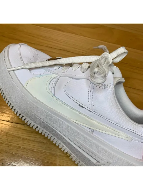 Nike Air Force 1 White Platform Sneakers - Size 5.5 - Image 7