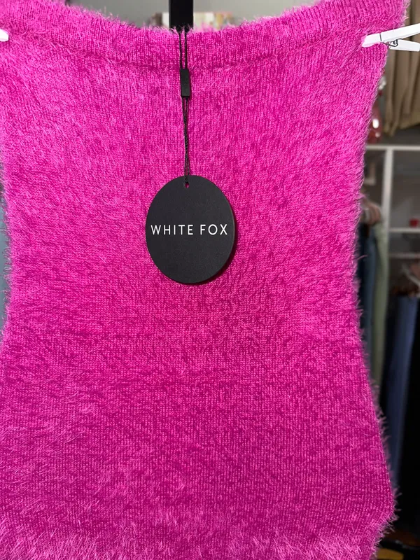White Fox Strapless Maxi Dress - Image 3