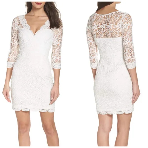 Lulus White Lace Cocktail Dress XS New Tags - Image 2
