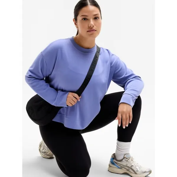 New Athleta L Seasoft Crewneck Sweatshirt Dusk Purple Large Regular - Image 4