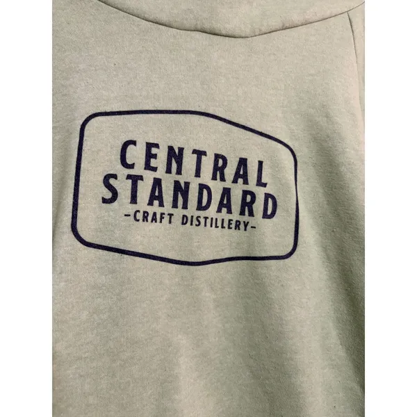 Good Land Supply Co Hoodie Central Standard Distillery Funnel Neck Green‎ L - Image 6