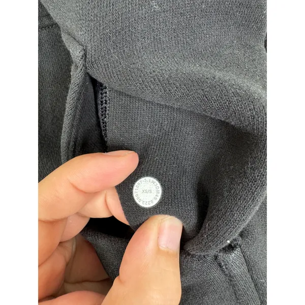 Lululemon Scuba Oversized Half-Zip Hoodie Black‎ pbWFB Team Logo XS/S LW3DM4S - Image 4