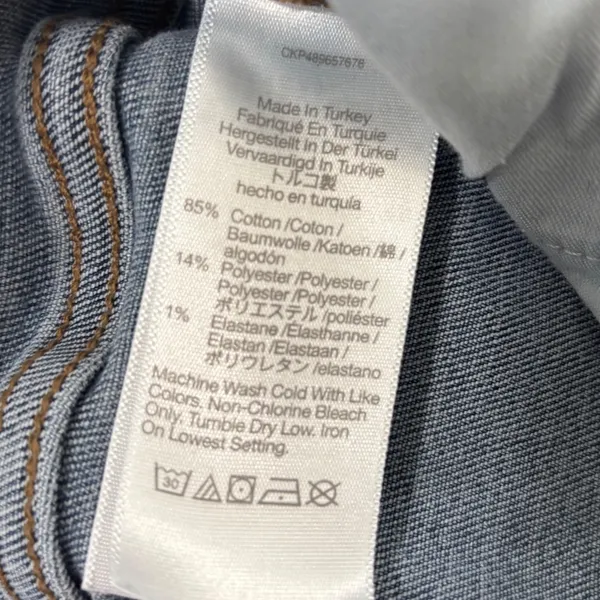 Madewell Mid-Rise Kick Out Jeans Blue Stretch Denim Size 30 Flare Cropped - Image 10