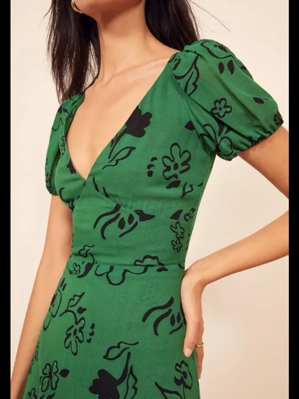 Reformation Kacey Dress in Carrie Print Size 4 - Image 3
