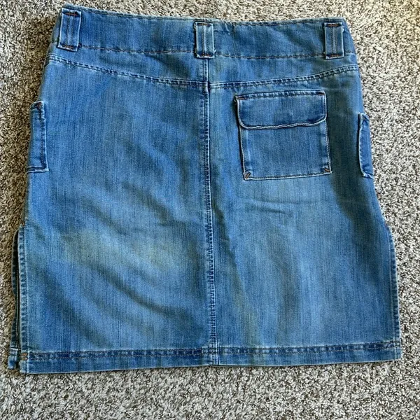 🦋 Old Navy Denim Jean Mini Skirt Casual Size 12 - Image 3