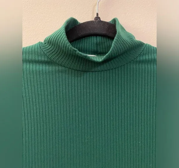 NWT Maya Knit Mock Neck Mini Dress in Emerald - S - Image 5