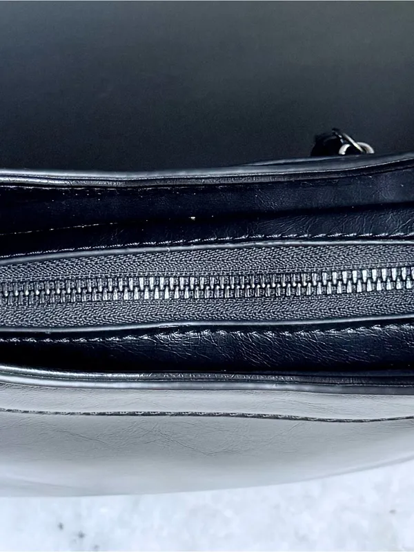 Pretty Simple Black Studded Crossbody Shoulder Bag (EUC) - Image 7