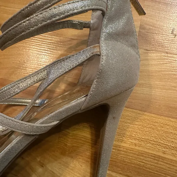 Guess Gold Metallic Strappy Heels size 10 - Image 2