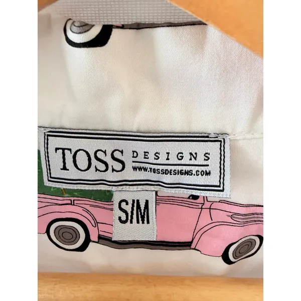 Toss Designs Nightshirt Womens White Pink Christmas Truck S/M - Image 2