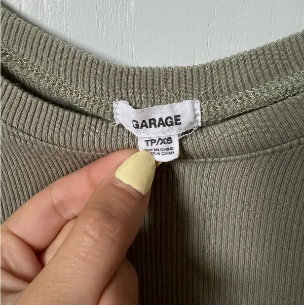 Garage Long Sleeve Ribbed Top - Image 4