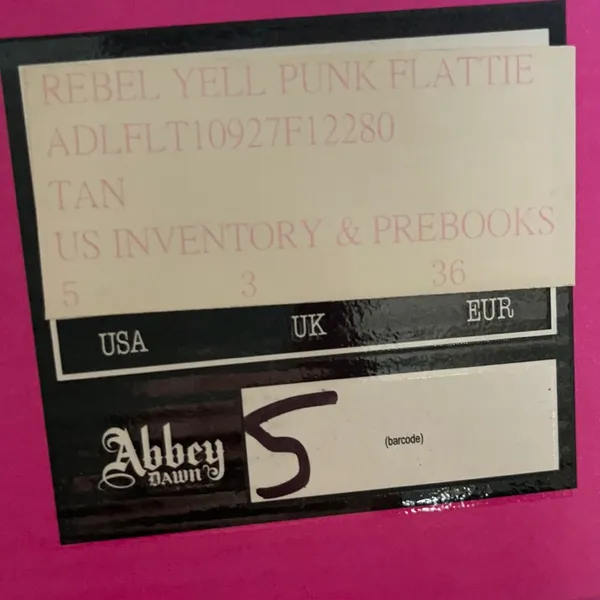 Rebel Yell Punk Flattie by Abby Dawn/Avril Lavigne Size 5 - Image 11