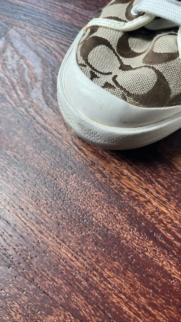 Vintage Coach Green Signature C Jacquard Polly Sneakers Sz 10 Y2K⁠ - Image 7