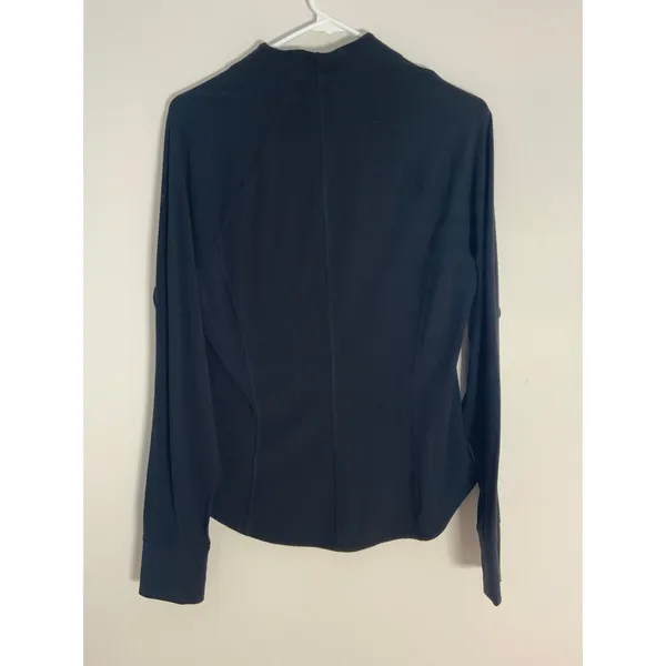 Athleta Black Full‎ Zip Jacket women's size large - Image 3