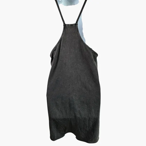 Free People Movement Hot Shot Mini Romper XS Distressed Black Oversized - Image 3