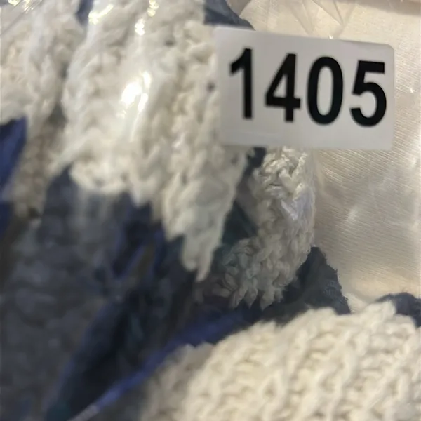 Anthropologie Pilcro Sweater Women's Navy Ivory Stripes‎ Cotton Knit Bell-Sleeve Size XS - Image 9
