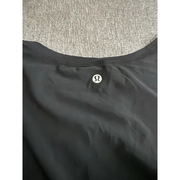 Lululemon Women Sole Training Short Sleeve Shirt Sheer With Ruffle Detail Sz 12 - Image 9
