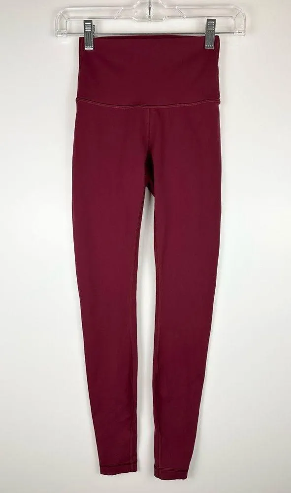 Lululemon Wunder Under Hi-Rise Tight 28” in Ruby Wine - Image 5