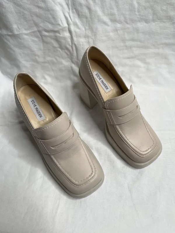 Steve Madden Y2k Platform Fulfill Cream Bratz Loafers 8.5 - Image 2