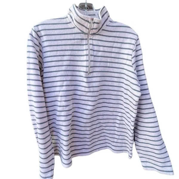 Orvis 100% cotton size L striped sweater. - Image 2