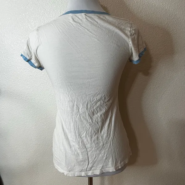Spell & The Gypsy Collective Cool Blue Baby Tee white blue whimsical unicorn XS - Image 5